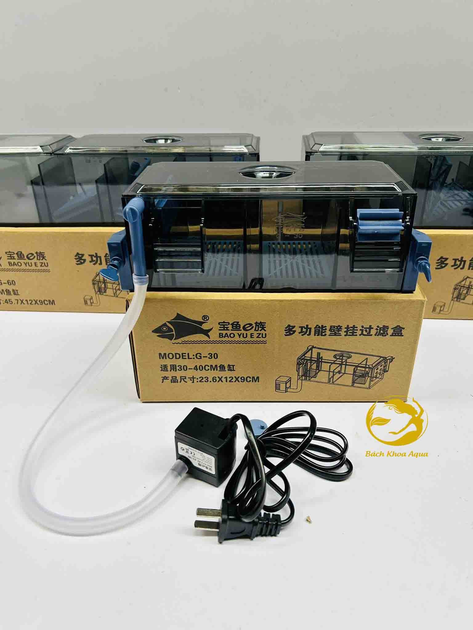 Lọc tràn Baoyu có sẵn máy bơm G-30 / G-50 / G-60
